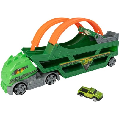 Teamsterz Dino přenosný transportér s 1 autíčkem a loopingem