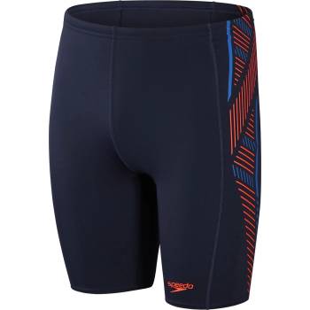 Speedo Бански гащета Speedo Men's Tech Panel Jam Swim Shorts - Navy/Orange