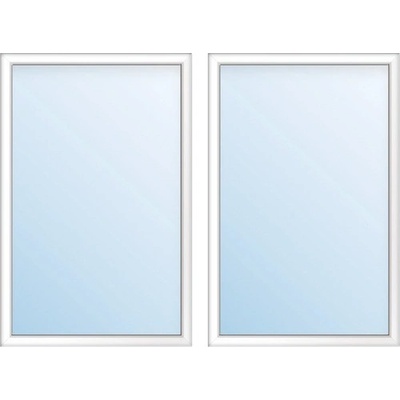 ARON Plastové okno dvojkrídlové so štulpom ESG Basic biele 1150 x 1450 mm