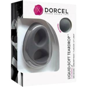 Dorcel - пенис пръстен - течен мек силикон, сив