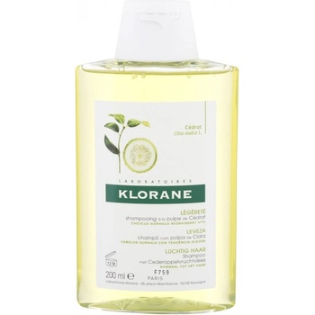 Klorane Cédrat šampon pro normální vlasy Shampoo with Citrus Pulp 200 ml
