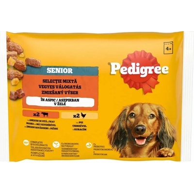 Pedigree Senior Smíšený výběr v želé 4 x 100 g