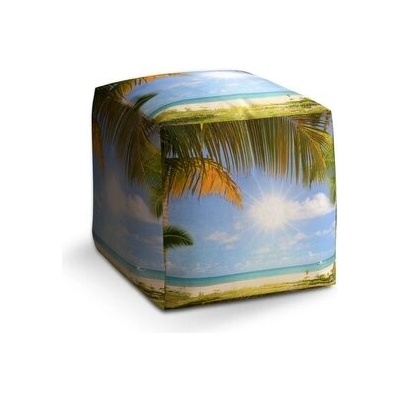 Sablio Taburet Cube Pláž: 40x40x40 cm