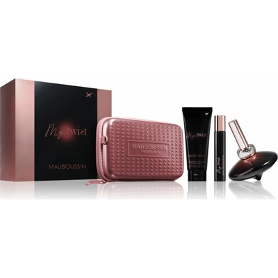 Mauboussin Prestige Set My Twist EDP 90 ml + My Twist telové mlieko 75 ml + My Twist EDP 20 ml + kozmetická taštička