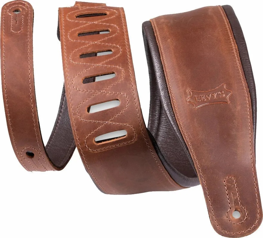 Levy's Like Butter 3.25 Distressed Brown Каишка за китара (PM32BH-BRN)