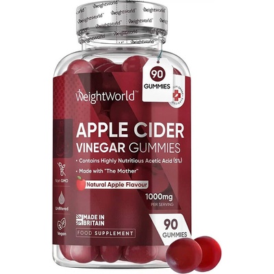 WeightWorld Ябълков оцет Гъми 90 желирани таблетки | WeightWorld (124864 WW)