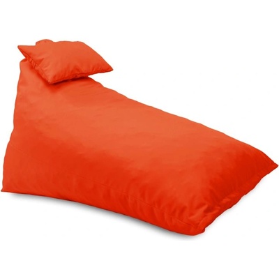 Pufrelax Пуф шезлонг и декортаивна възглавница Kudos, за открито, Оранжев неон