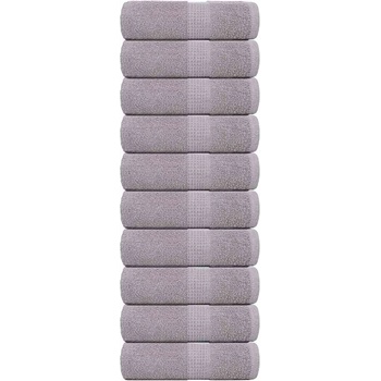 vidaXL Кърпи за гости FROGN 10 бр. сиви 30x50 см 360 г/м2 (136829)