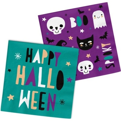 Folat Halloween Happy Party Ubrousky papírové 20ks 33x33cm