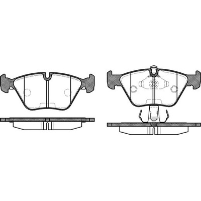 Sada brzdových platničiek kotúčovej brzdy REMSA 0270.15