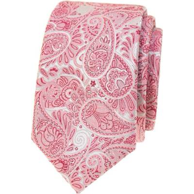 Avantgard Kravata Slim Lux 571-22632 růžová/pudrová