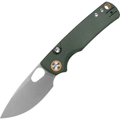 Vosteed Porcupine 14C28N Stonewash Green Micarta A2603