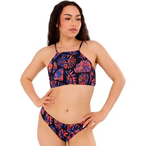 Fundango Hogg High Neck bikini top - Black (Ruby)