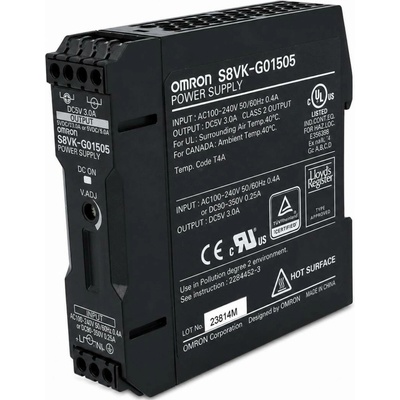 Spínaný zdroj na DIN lištu 5V DC 3A 15W S8VK-G01505 OMRON