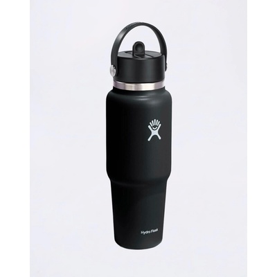 Hydro Flask Wide Mouth Travel Bottle with Flex Straw Cap 946 ml Black
