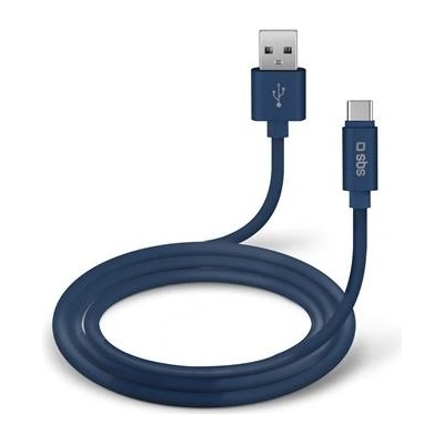SBS TECABLPOLOTYPECB USB/USB-C silikónový, 1m, modrý