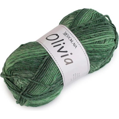 Stoklasa Pletací příze Olivia melírovaná 100 g Balení: 1 ks, Varianta: 9 zelená 9 zelená