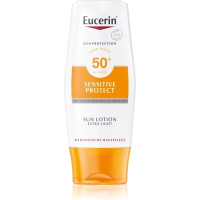 Eucerin Sun Sensitive Protect екстра нежен лосион за слънчеви бани SPF 50+ 150ml