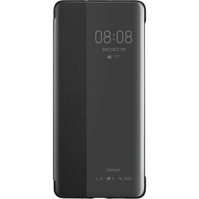 Huawei Оригинален калъф Flip View за Huawei P30 Pro - Черен