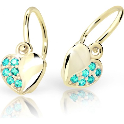 Cutie Jewellery dětské zlaté C2160Z Mint Green