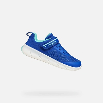 Geox tenisky J Foot-run military/lime