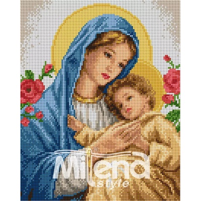 Milena Style Гоблен с щампа Мадона с рози без конци