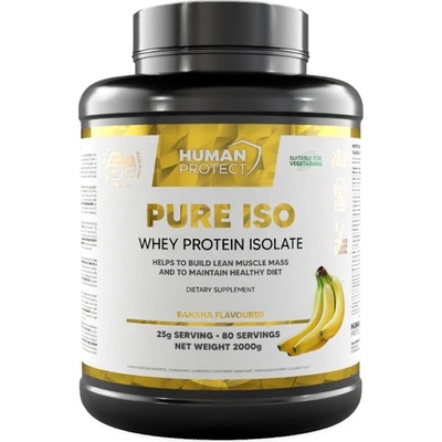 Human Protect Pure Iso | Whey Protein Isolate [2000 грама] Банан