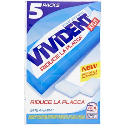 Perfetti Vivident Xylit mentolové žuvacky 67,5g