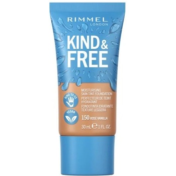 Rimmel London Kind & Free Skin Tint Foundation хидратиращ фон дьо тен 30 ml нюанс 150 Rose Vanilla