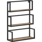 vidaXL Рафт за стена, 60x20x85 см, грубо мангово дърво (321074)