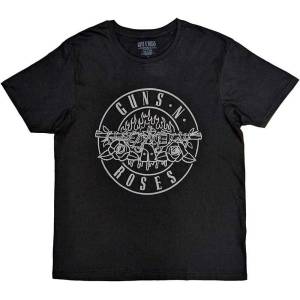 Guns N' Roses Classic Bullet Mono (Back Print) Black M Риза (GNRTS144MB02)