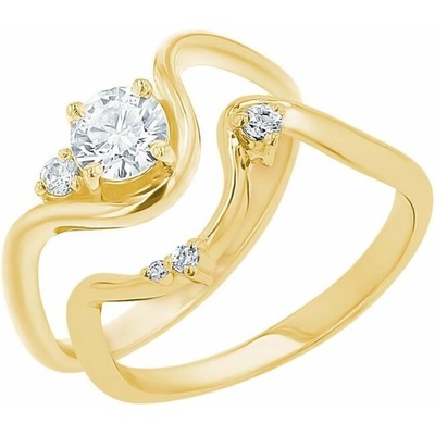 Eppi Romantický zásnubný set prsteňov s diamantmi Valeria RE48893