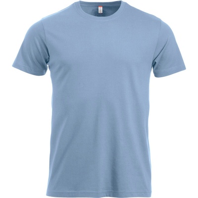 CLIQUE Tričko New Classic-T, krátký rukáv, pánské - AKCE! COT67936003703-light blue L Modrá světlá