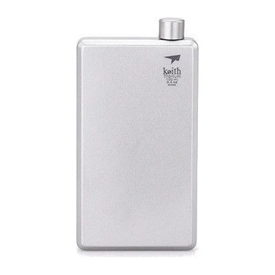 Ploskačka Keith Titanium Titanium Jug strieborná 120 ml