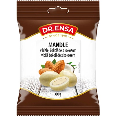 Dr.Ensa Mandle v bílé čokoládě 80 g