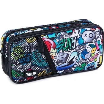 YOLO Несесер Yolo - Graffiti wall, с 2 ципа (121274-165-78)