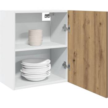 vidaXL Висящ шкаф "Lyon", дъб Artisan, 50x31x60 см, инженерно дърво (856108)