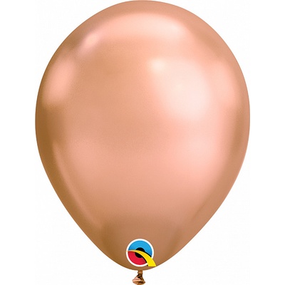 Balónek Qualatex CHROME rosegold 11" 28cm
