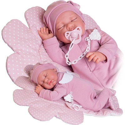 Antonio Juan 33226 LUNA spící realistická miminko s měkkým látkovým tělem 42 cm