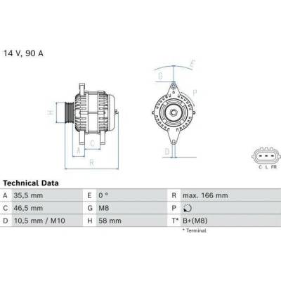 generátor BOSCH 0 986 085 660