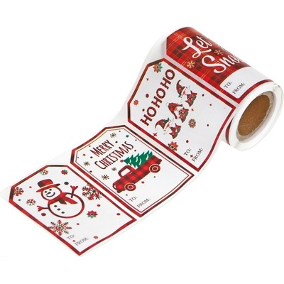 DP Craft Samolepky na dárky v roličce 4x6cm 100ks