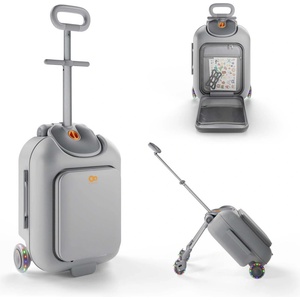 Kinderkraft Куфар със седалка kinderkraft cabby, grey (new024939)
