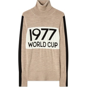 We Norwegians Дамски вълнен пуловер We Norwegians Women's Worldcup Sweater Merino jumper - Sand (105-5841-0214)
