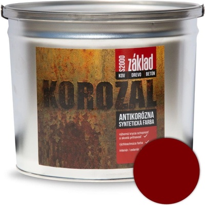 Slovlak Korozal S 2000 základná syntetická farba 5kg,0840