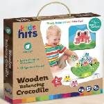 KIDS HITS Дървена игра с умения за балансиране на крокодил