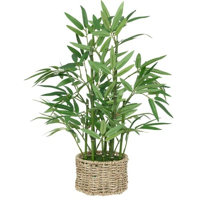 Atmosphera Umělý bambus v květináči, 46 cm zelená