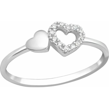 Image 1 of Bijutanki Сребърен Пръстен - Две Сърца