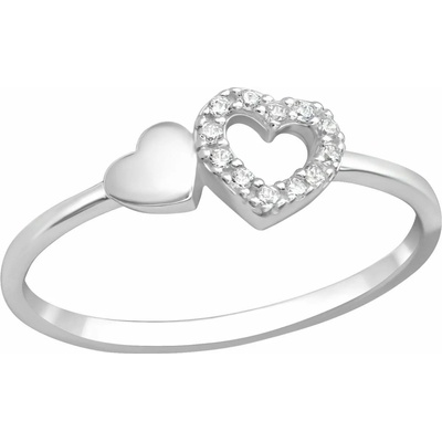 Bijutanki Сребърен Пръстен - Две Сърца