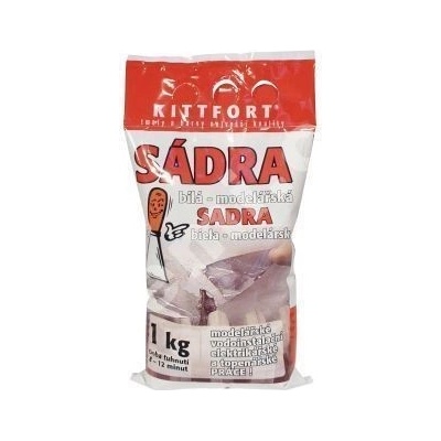 Kittfort Sádra bílá modelářská Objem: 1 kg