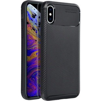 Image 1 of GKK Силиконов Калъф за iPhone XS/X, New Carbon Case, Черен (5903396177804)